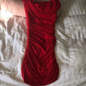 RED EXPRESS DRESS MED SIZED GENTLY USED